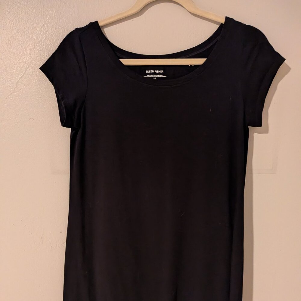 Eileen Fisher Cap Sleeve T-Shirt Dress | S/P